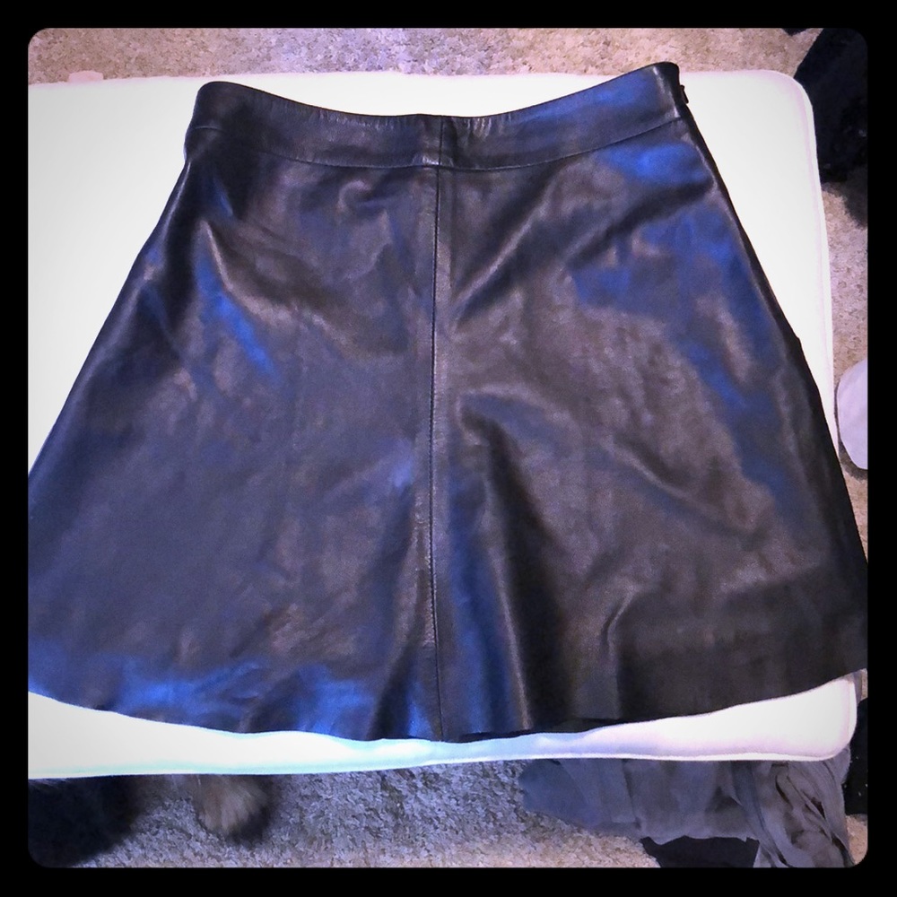 Leather skirt size small